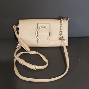 NINE WEST TAN PURSE CLUTCH CROSSBODY PURSE